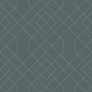 0044897 ballard teal geometric wallpaper