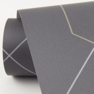 Ballard Grey Geometric Wallpaper- Scott Living