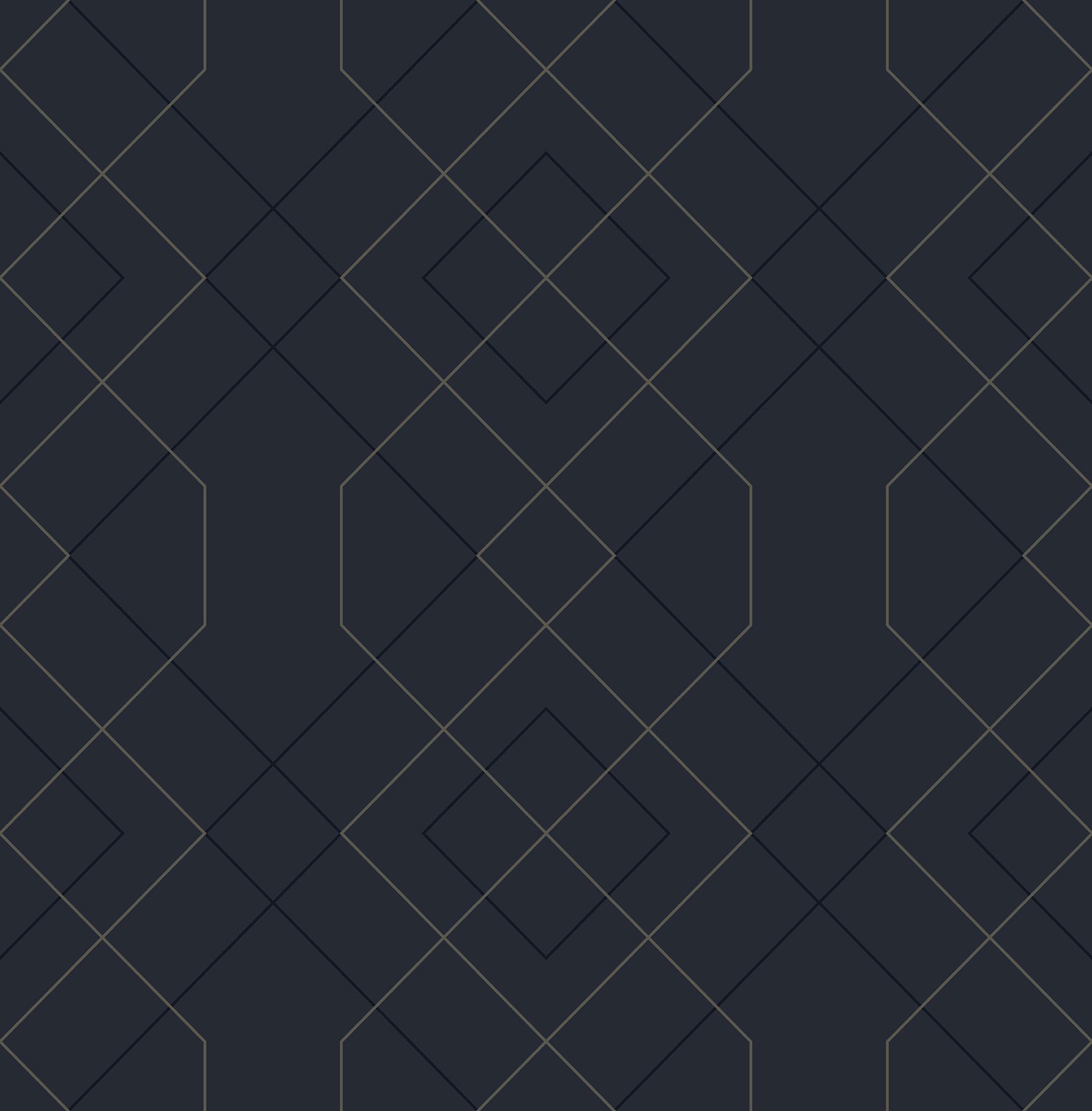 0044905 ballard indigo geometric wallpaper
