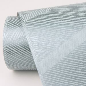 Aspen Aqua Chevron Wallpaper- Scott Living