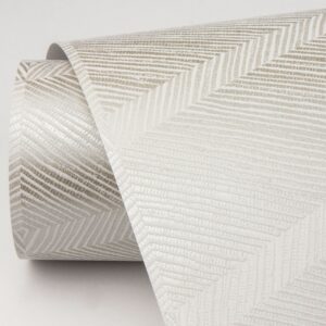 Aspen Champagne Chevron Wallpaper- Scott Living