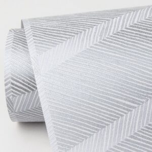 Aspen Grey Chevron Wallpaper- Scott Living