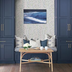 Thea Green Floral Trail Wallpaper- Scott Living