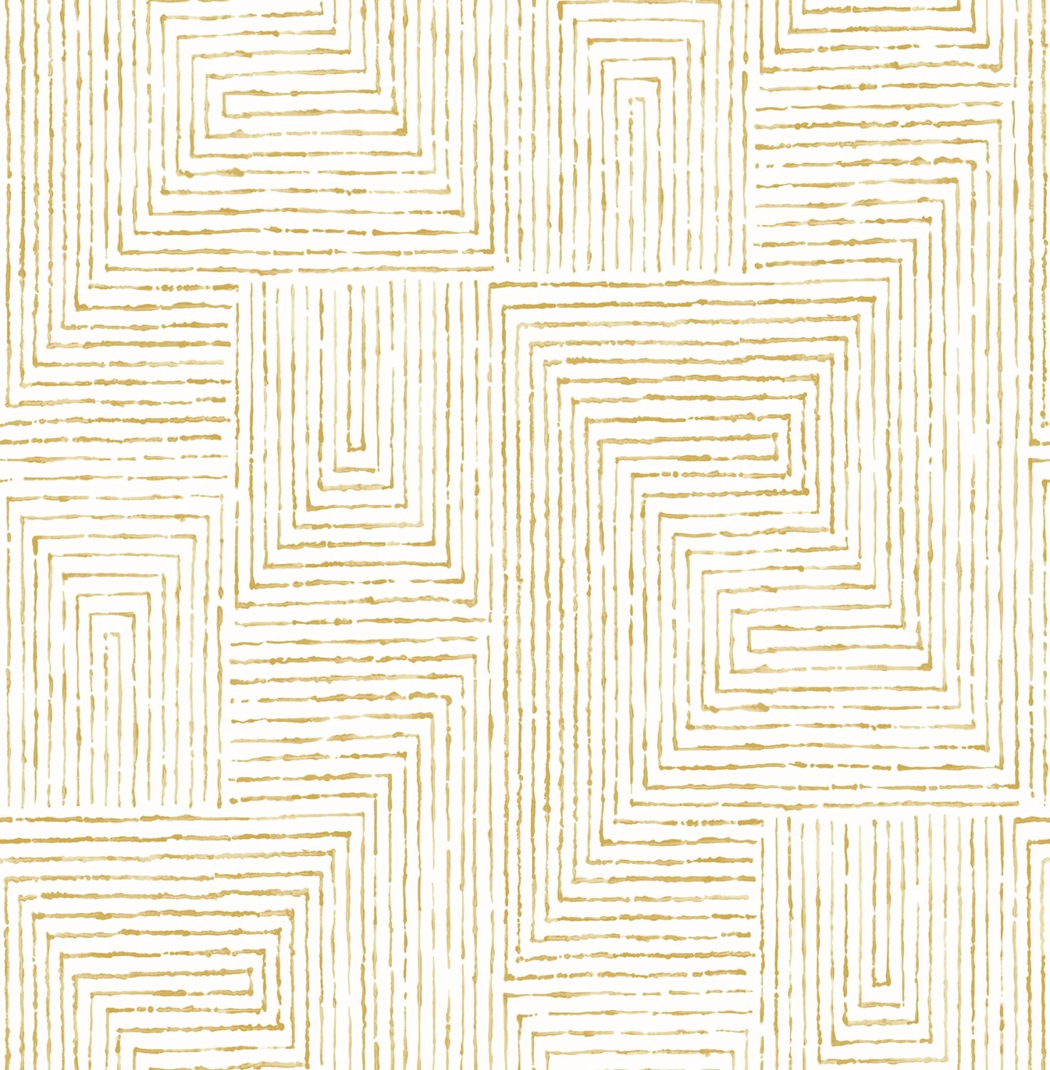Merritt Honey Geometric Wallpaper- Scott Living