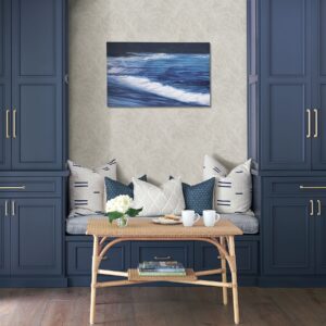 Balboa White Botanical Wallpaper- Scott Living