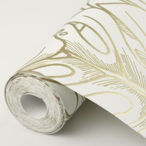 Balboa Gold Botanical Wallpaper- Scott Living