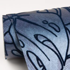 Balboa Indigo Botanical Wallpaper- Scott Living