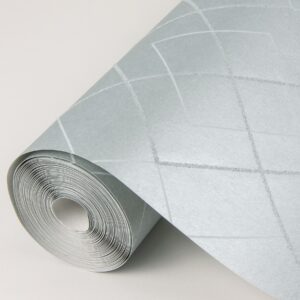 Ballard Light Blue Geometric Wallpaper- Scott Living