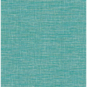 0045439 exhale turquoise woven texture wallpaper