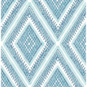 0045501 zaya blue tribal diamonds wallpaper