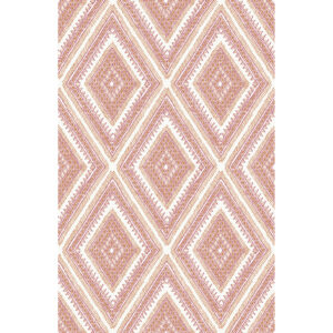 0045505 zaya orange tribal diamonds wallpaper