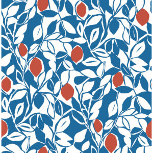 0045521 loretto blue citrus wallpaper