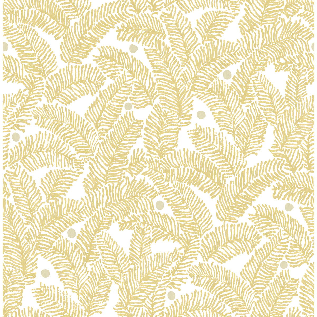 0045537 athina yellow fern wallpaper