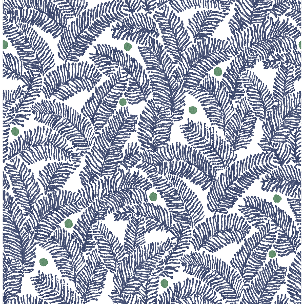 0045541 athina navy fern wallpaper