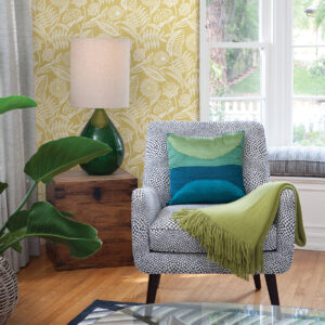 Alma Yellow Tropical Floral Wallpaper