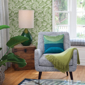 Alma Green Tropical Floral Wallpaper