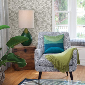 Alma Light Grey Tropical Floral Wallpaper