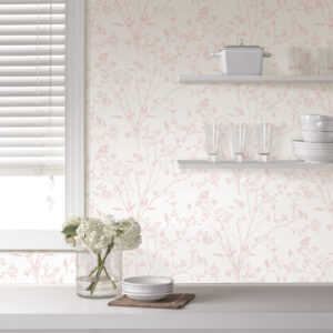 Southport Blush Delicate Branches Wallpaper