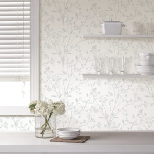 Southport Light Grey Delicate Branches Wallpaper