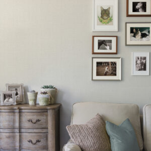 Marblehead Bone Crosshatched Grasscloth Wallpaper
