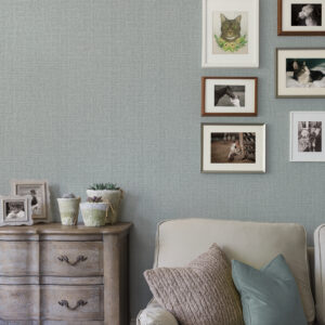 Marblehead Grey Crosshatched Grasscloth Wallpaper