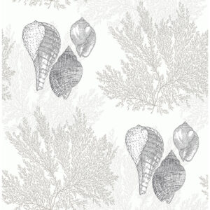 0051073 nauset cream seashell shores wallpaper