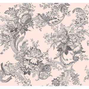 0051091 carmel blush baroque florals wallpaper