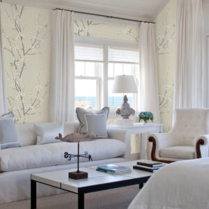 Monterey Ivory Floral Branch Wallpaper
