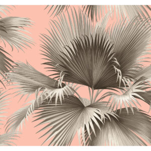 0051119 summer palm blush tropical wallpaper
