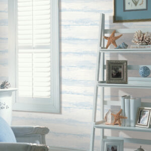 Truro Grey Weathered Shiplap Wallpaper