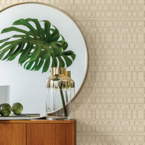 Paititi Gold Diamond Trellis Wallpaper