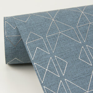 Paititi Denim Diamond Trellis Wallpaper