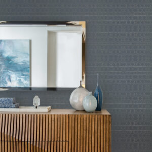 Paititi Denim Diamond Trellis Wallpaper