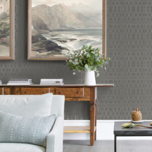Paititi Sterling Diamond Trellis Wallpaper