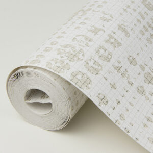 Celeste Platinum Geometric Wallpaper