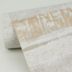 Rakasa Gold Distressed Stripe Wallpaper