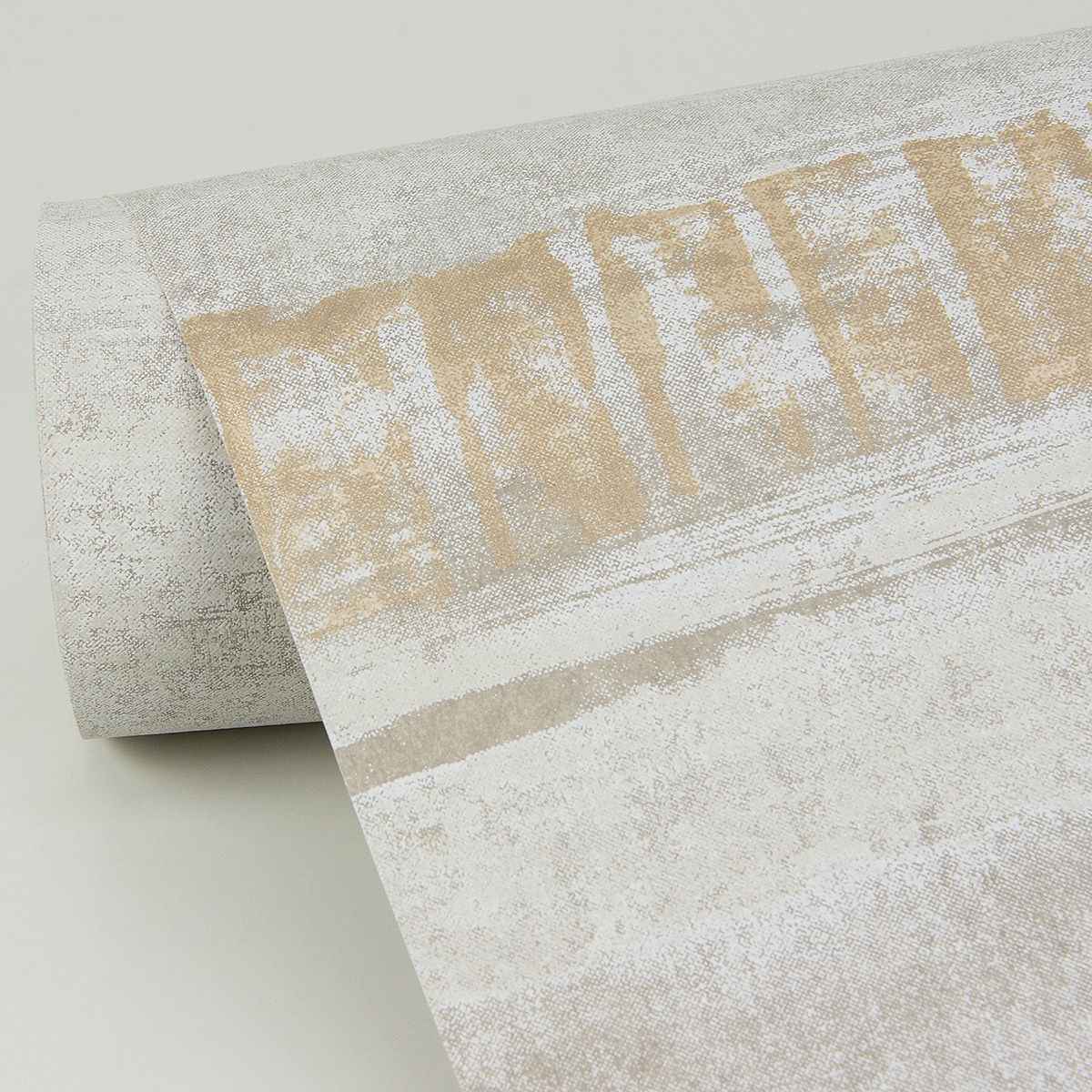 Rakasa Gold Distressed Stripe Wallpaper