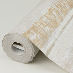 Rakasa Gold Distressed Stripe Wallpaper