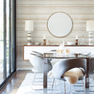 Rakasa Gold Distressed Stripe Wallpaper