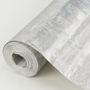 Rakasa Silver Distressed Stripe Wallpaper