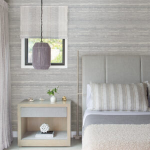 Rakasa Silver Distressed Stripe Wallpaper