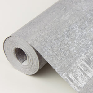 Rakasa Pewter Distressed Stripe Wallpaper