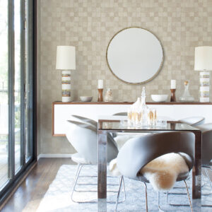 Varak Gold Checkerboard Wallpaper