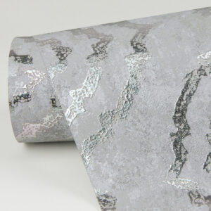 Uma Silver Star Medallion Wallpaper