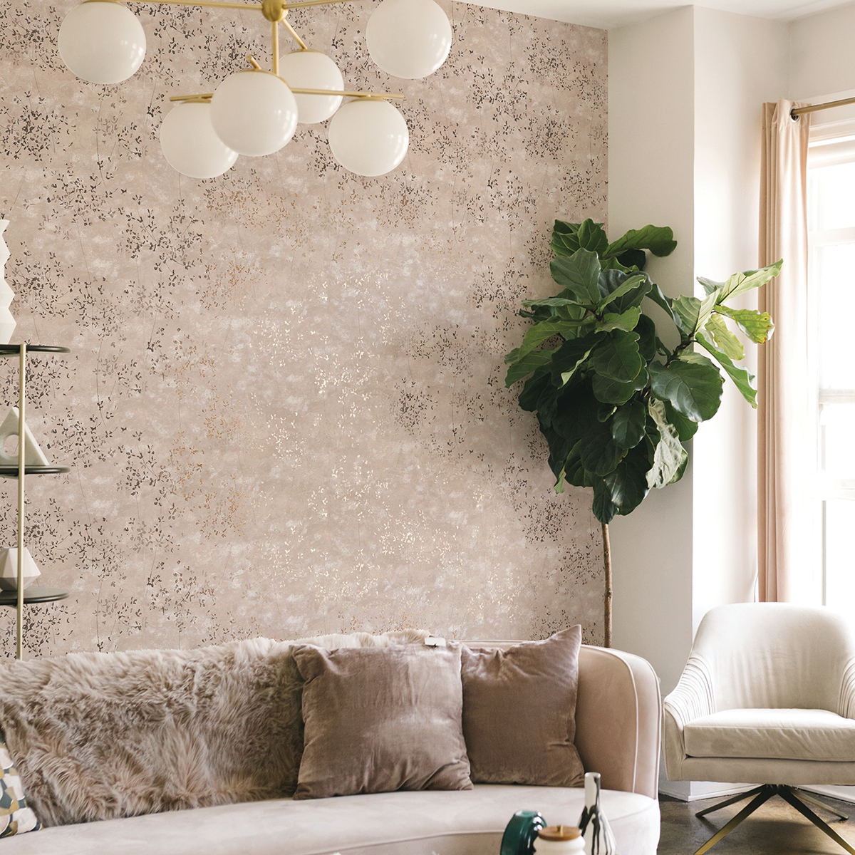 Arian Rose Gold Inkburst Wallpaper - Image 3