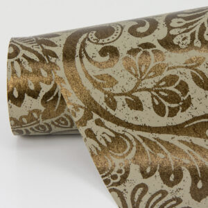 Artemis Bronze Floral Damask Wallpaper