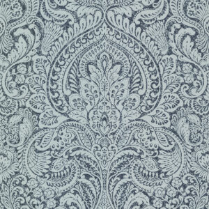 Artemis Sapphire Floral Damask Wallpaper