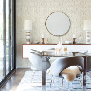 Ziva Cream Trellis Wallpaper