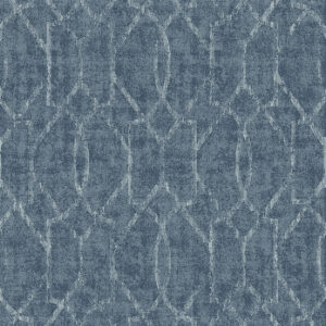 Ziva Blue Trellis Wallpaper