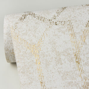 Ziva Gold Trellis Wallpaper